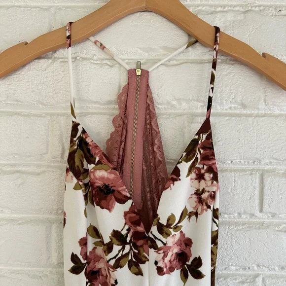 Windsor Floral Mini Dress - Pink and Brown - Picture 2 of 8